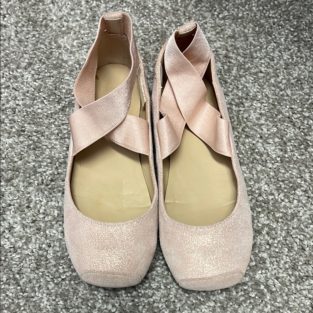 Janie and Jack Pink Shimmer Ballet Flat